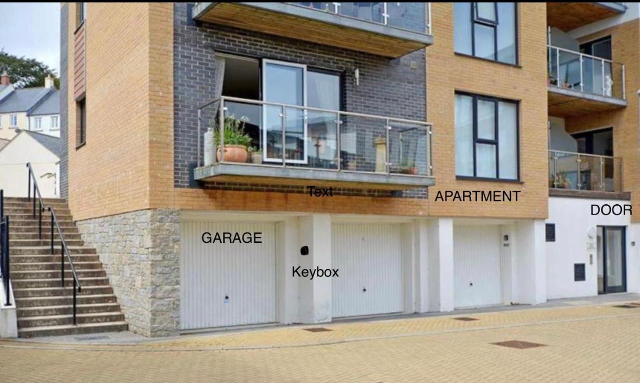 Stunning Apartment, Balconies, Private Beach, Coast Path Charlestown (Cornwall) Luaran gambar